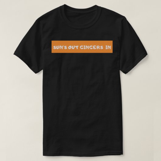 Zonnebranderaars in t-shirt (Design voorkant)