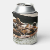 Zonnebranderige Zeeen in San Francisco Blikjeskoeler (Blikje Achterkant)