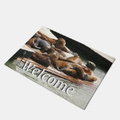 Zonnebranderige Zeeen in San Francisco Deurmat (Schuin)