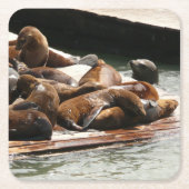 Zonnebranderige Zeeen in San Francisco Kartonnen Onderzetters (Voorkant)