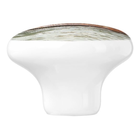 Zonnebranderige Zeeen in San Francisco Keramische Knop (Zijkant)