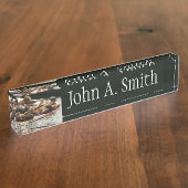 Zonnebranderige Zeeen in San Francisco Naambordje (Zijkant)