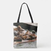 Zonnebranderige Zeeen in San Francisco Tote Bag (Achterkant)