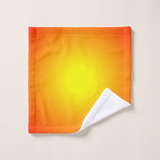 Zonnebrandgeel Oranje Rood Helderheid Bad Handdoek (Wasdoekje)