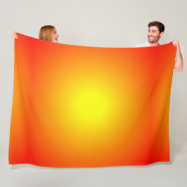 Zonnebrandgeel Oranje Rood Helderheid Fleece Deken