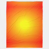 Zonnebrandgeel Oranje Rood Helderheid Fleece Deken (Voorkant)