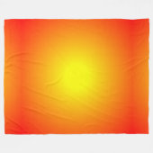 Zonnebrandgeel Oranje Rood Helderheid Fleece Deken (Voorkant (Horizontaal))