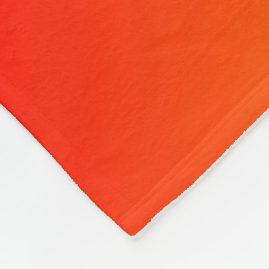 Zonnebrandgeel Oranje Rood Helderheid Fleece Deken (Hoek)