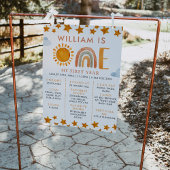 Zonnebranding en regenboog 1e verjaardag van de st poster