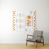 Zonnebranding en regenboog 1e verjaardag van de st wandkleed (In Situ (horizontaal))