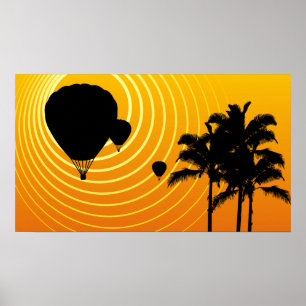 zonnebrandluchtballonnen poster