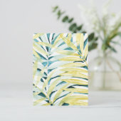 Zonnebrandpalmen - Palmbladeren Briefkaart (Staand voorkant)