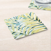 Zonnebrandpalmen - Palmbladeren Kartonnen Onderzetters (Schuin)