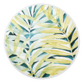 Zonnebrandpalmen - Palmbladeren Keramische Knop (Voorkant)