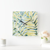 Zonnebrandpalmen - Palmbladeren Vierkante Klok (Huis)