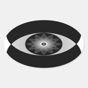 Zonnebrandstichters Ovale Sticker