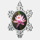 Zonnebrandstoffles Tin Sneeuwvlok Ornament (Rechts)