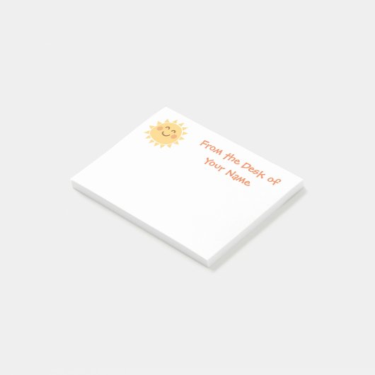 Zonnebrandstokstang Post-it® Notes (Schuin)