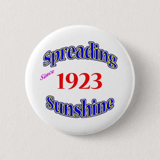 Zonnebrandverspreiding in 1923 ronde button 5,7 cm (Voorkant)