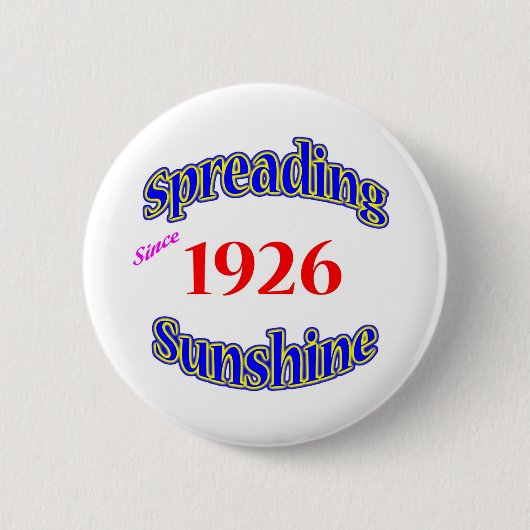 Zonnebrandverspreiding in 1926 ronde button 5,7 cm (Voorkant)