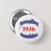 Zonnebrandverspreiding in 1926 ronde button 5,7 cm (Voorkant /achterkant)