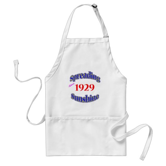 Zonnebrandverspreiding in 1929 standaard schort (Voorkant)
