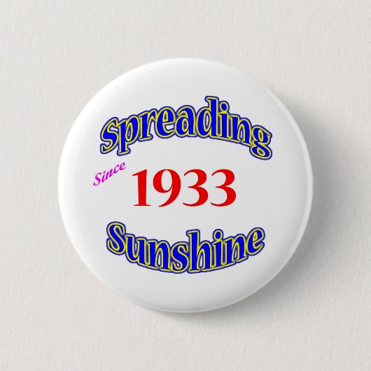 Zonnebrandverspreiding in 1933 ronde button 5,7 cm (Voorkant)