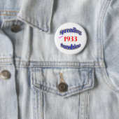 Zonnebrandverspreiding in 1933 ronde button 5,7 cm (In situ)
