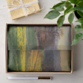 Zonnebrandwonden onder groene heuvels tissuepapier (Geschenk)