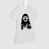 zonnebribribribril voor de Pride Sloth Transgender Ornament (voorkant)