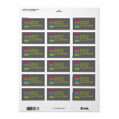 Zonnebril Adresetiketten Etiket (Full Sheet)