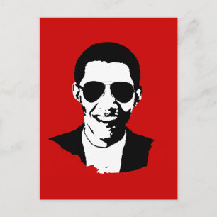 zonnebril Barack Obama Briefkaart