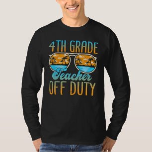 Zonnebril Beach 4e klas leraar off dienst Laatste T-shirt
