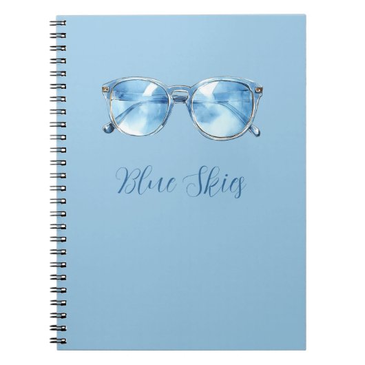 Zonnebril Blue Skies Notitieboek (Voorkant)