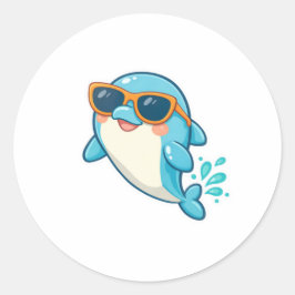 Zonnebril Dolphin Splash Ronde Sticker