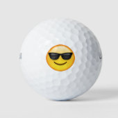 Zonnebril - Emoji Golfballen (Voorkant)