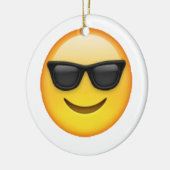Zonnebril - Emoji Keramisch Ornament (Links)