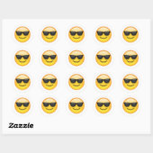Zonnebril - Emoji Ronde Sticker (Vel)