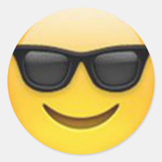 Zonnebril emoji sticker