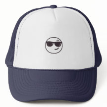 Zonnebril emoji trucker hoed