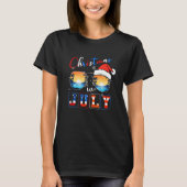 Zonnebril Kerstmis in juli Hawaïaanse Kerstman Zom T-shirt (Voorkant)