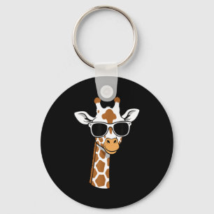 Zonnebril met Giraffen Gezicht Grappige Giraf Voor Sleutelhanger