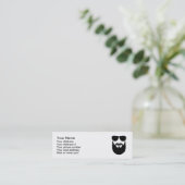 zonnebril met volle baard mini visitekaartje (Staand voorkant)