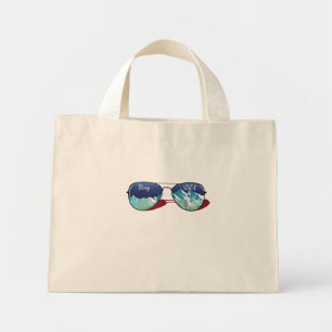 zonnebril mini tote bag