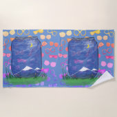 Zonnebril Mountain Outdoor Beach Handdoek (Voorkant)