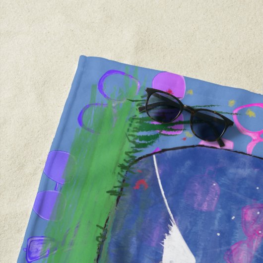 Zonnebril Mountain Outdoor Beach Handdoek (In situ)