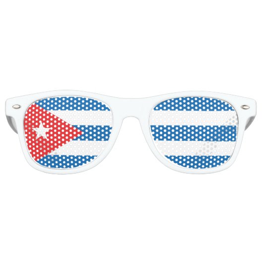 Zonnebril onder Cubaanse vlag (Voorkant)