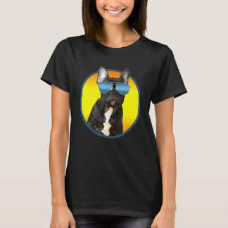 Zonnebril op Franse Bulldog T-shirt