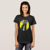 Zonnebril op Franse Bulldog T-shirt (Voorkant volledig)