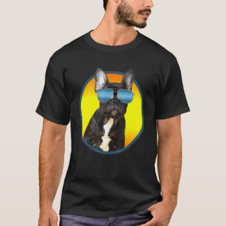 Zonnebril op Franse Bulldog T-shirt